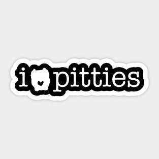 I Heart Pitties Sticker